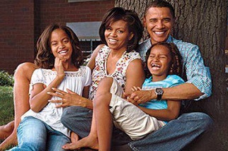  President Barack Obama en famille! 