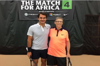 Roger Federer et Bill Gates 